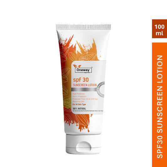 Oneway Happiness SPF 30 Sunscreen Lotion with Vitamin C & E 100ML | BUY 1 GET 1 FREE |