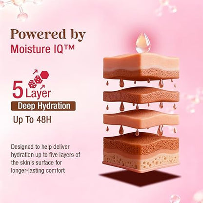 WOW Skin Science Himalayan Rose Soothing Body Lotion with Lactic Acid | 48HR Moisture Lock with Moisture IQ™ Tech | Light Hydration & Smooth Finish | Paraben-Free, Activated Naturals™ | 400 ml