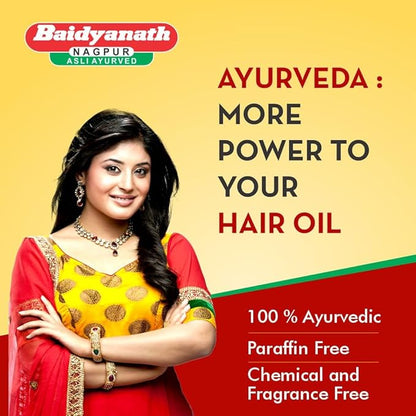 Baidyanath Asli Ayurved Maha Bhringraj Hair Oil - 200 ml | Mahabhringraj Tel | 100% Ayurvedic Oil with Free Hair Root Comb