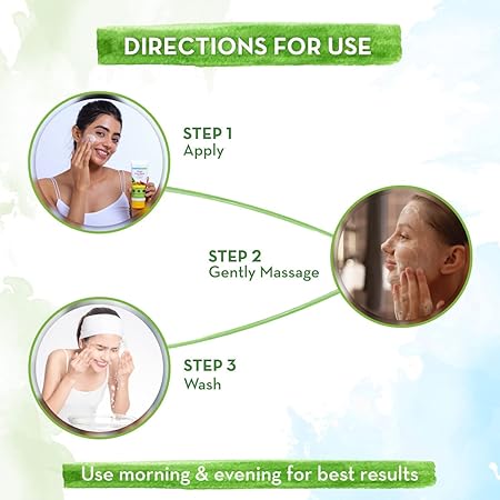 Mamaearth Ubtan Natural Face Wash with Turmeric & Saffron for Tan Removal and Skin Brightening 100 ml (Pack of 2)