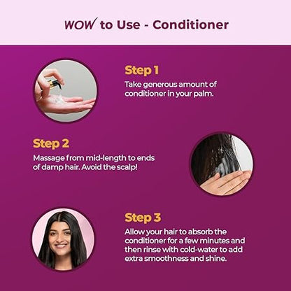 Wow Skin Science Onion Oil Shampoo & Conditioner Kit With Black Seed & Pro-Vitamin B5 (Shampoo + Conditioner), 600 Ml