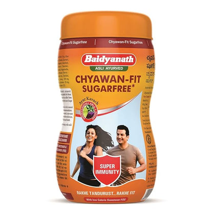 Baidyanath Asli Ayurved Chyawan-fit Sugarfree Chyawanprash 1 Kg Enriched With Ashwagandha, Amla & Kesar, 35 Ayurvedic Herbs Boosts Physical Strength, Energy & Immunity