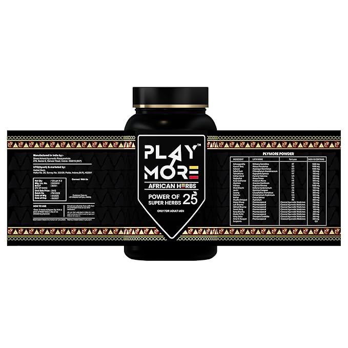 Herbal Deck Play MORE Powder for Men – African Herbal Formula | Boost Energy, Stamina, Vitality & Immunity | Supports Reproductive Health Naturally  |