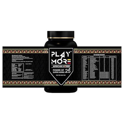 Herbal Deck Play MORE Powder for Men – African Herbal Formula | Boost Energy, Stamina, Vitality & Immunity | Supports Reproductive Health Naturally  |