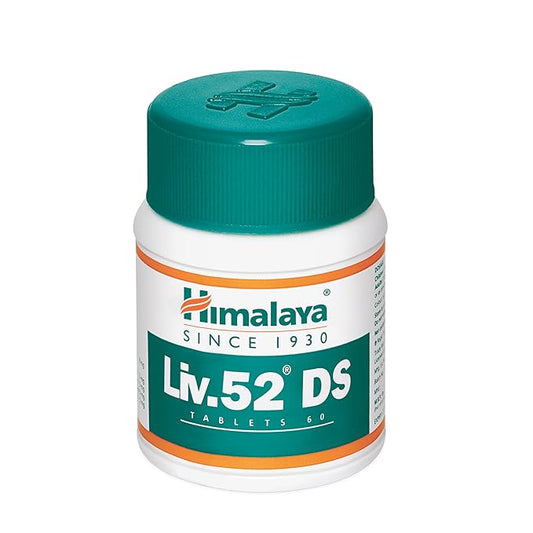 Himalaya Liv 52 DS Double Strength Tablet 60 Tab – Double-strength liver support herbal tablets, 60 count (common herbal support supplement).