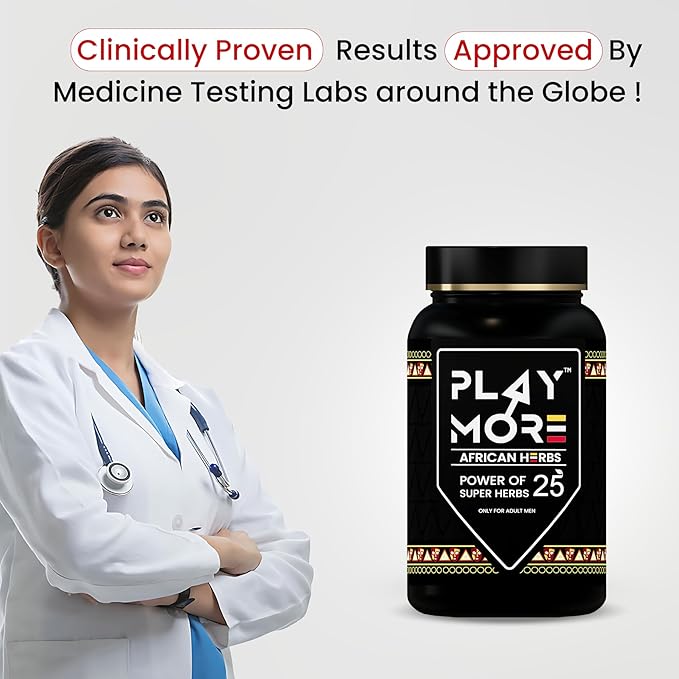 Herbal Deck Play MORE Powder for Men – African Herbal Formula | Boost Energy, Stamina, Vitality & Immunity | Supports Reproductive Health Naturally  |