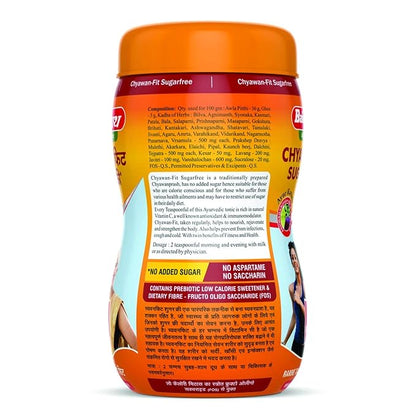 Baidyanath Asli Ayurved Chyawan-fit Sugarfree Chyawanprash 1 Kg Enriched With Ashwagandha, Amla & Kesar, 35 Ayurvedic Herbs Boosts Physical Strength, Energy & Immunity
