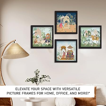 Rousrie Framed Art Painting For Home, Living Room, Hall | Traditional Paintings With Frame For Home Decor (Rajasthani)