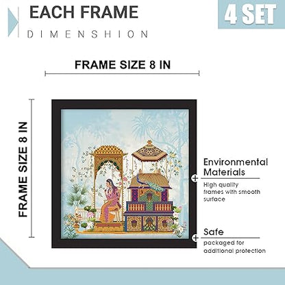 Rousrie Framed Art Painting For Home, Living Room, Hall | Traditional Paintings With Frame For Home Decor (Rajasthani)
