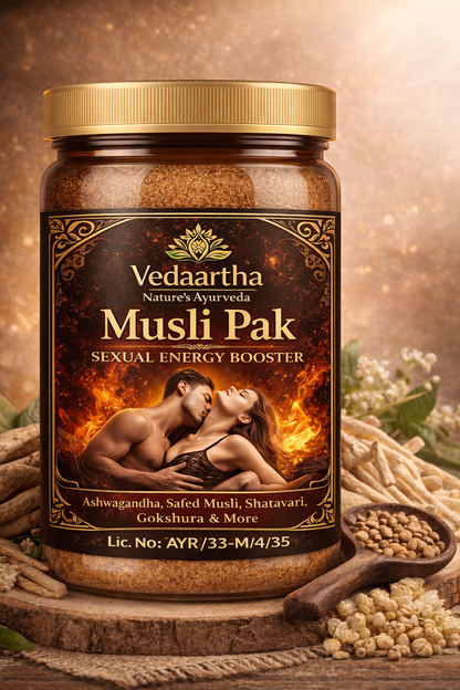 Vedaartha Musli Pak | Ayurvedic Herbal Vitality & Stamina Support for Men | Natural Energy Formula