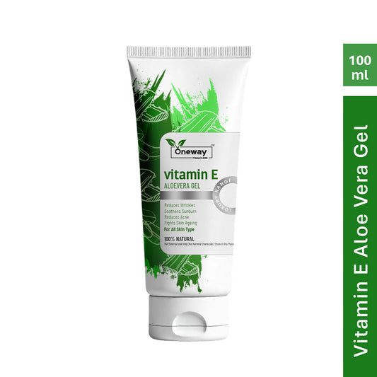 Oneway Happiness 100% Natural Aloe-Vera Gel with Vitamin C & E 100ML | BUY 1 GET 1 FREE |