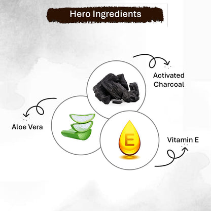 Oneway Happiness Activated Charcoal Teeth Whitening Powder with Stain Removal Formula 100gm | BUY 1 GET 1 FREE |