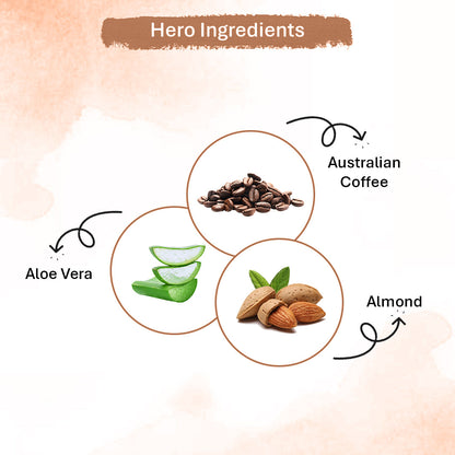 Oneway Happiness Australian Coffee Face Scrub with Salicylic Acid & Australian Coffee Extract for Removing Dark Spot & Dead skin 100GM | BUY 1 GET 1 FREE |