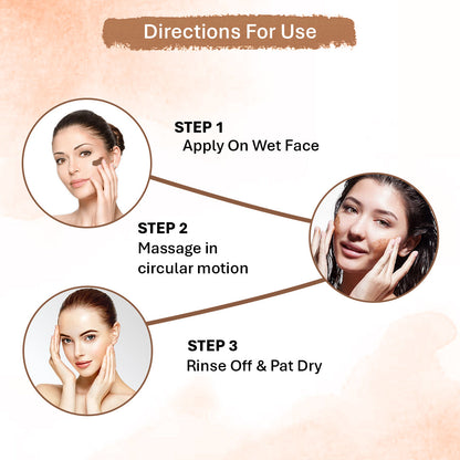 Oneway Happiness Australian Coffee Face Scrub with Salicylic Acid & Australian Coffee Extract for Removing Dark Spot & Dead skin 100GM | BUY 1 GET 1 FREE |