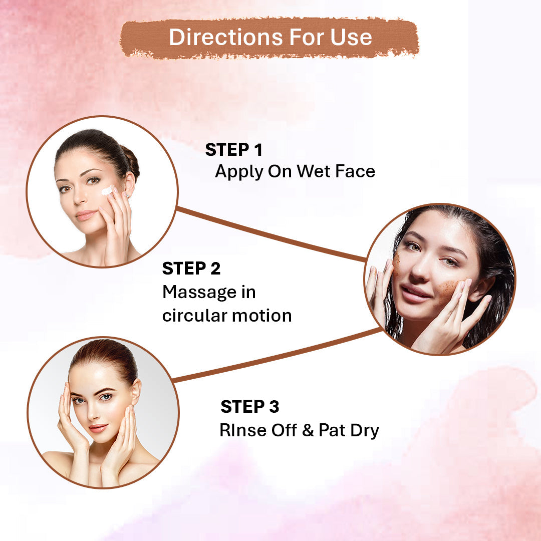 Oneway Happiness Detan Face Scrub with Tea Tree & Turmeric for Removing Tanning and Dullness 100GM | BUY 1 GET 1 FREE |