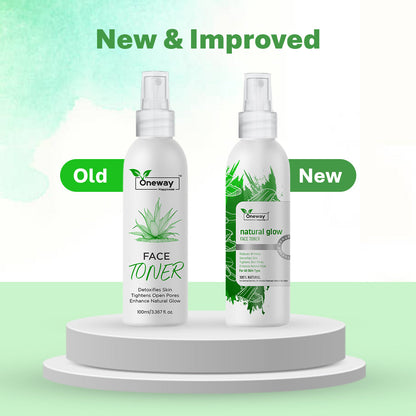 Oneway Happiness Neem & Aloe Vera Face Toner For Glowing Skin 100ml  | BUY 1 GET 1 FREE |