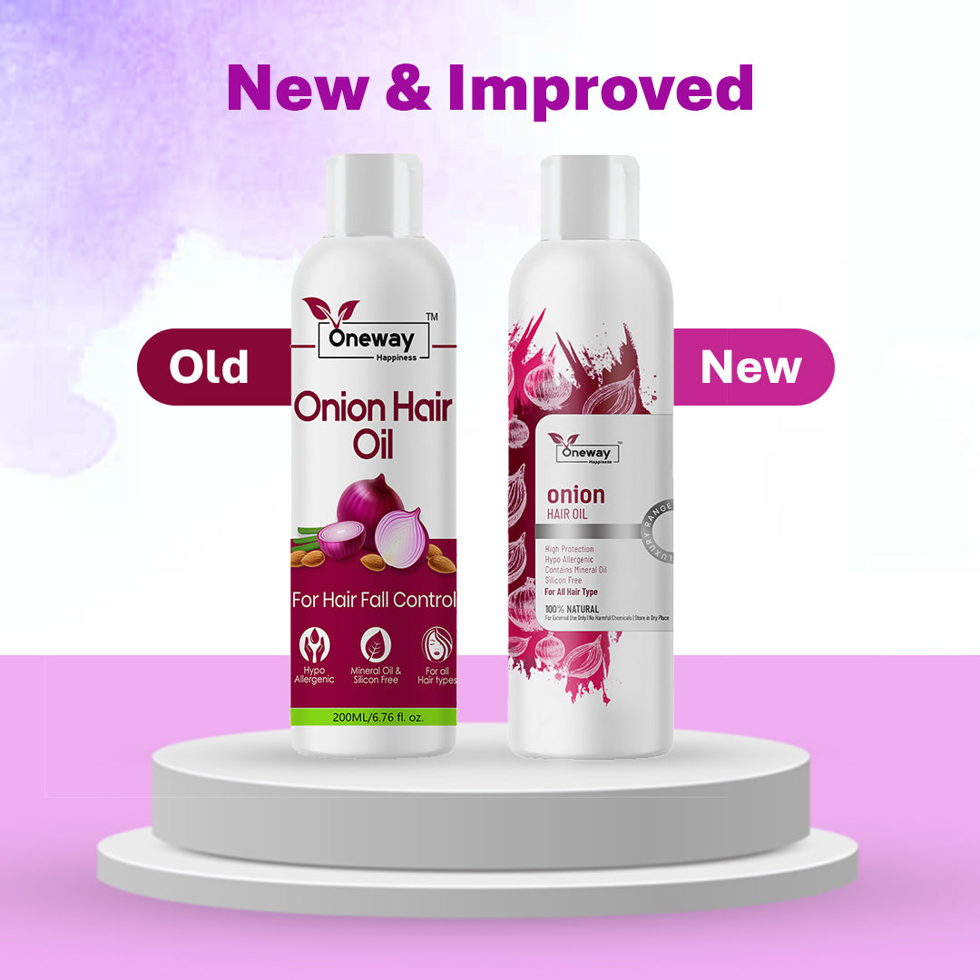 Onion Hair Care Combo – Hair Oil, Shampoo & Keratin Serum (200ml Each)