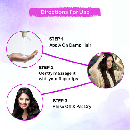 Oneway Happiness Red Onion Shampoo with Vitamin E & Rich Almond oil for Hair fall control and Hair growth | BUY 1 GET 1 FREE |