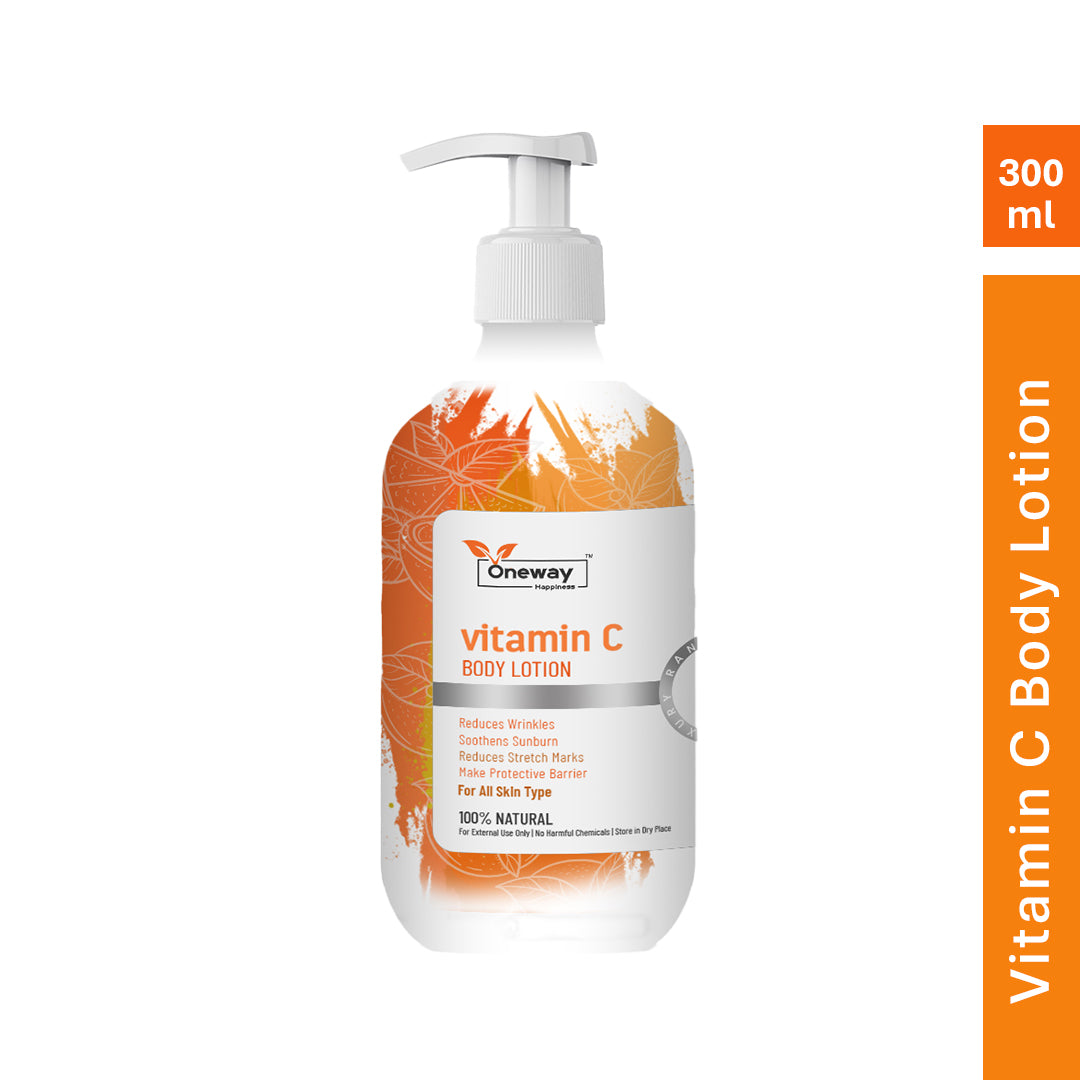 Oneway Happiness 10% Vitamin C Body Lotion Infused with Shea Butter & Honey | BUY 1 GET 1 FREE |