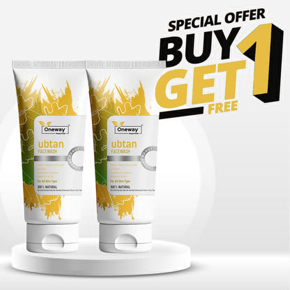 Oneway Happiness Ubtan Face Wash with Turmeric & Nicotinamide 3% 100ml